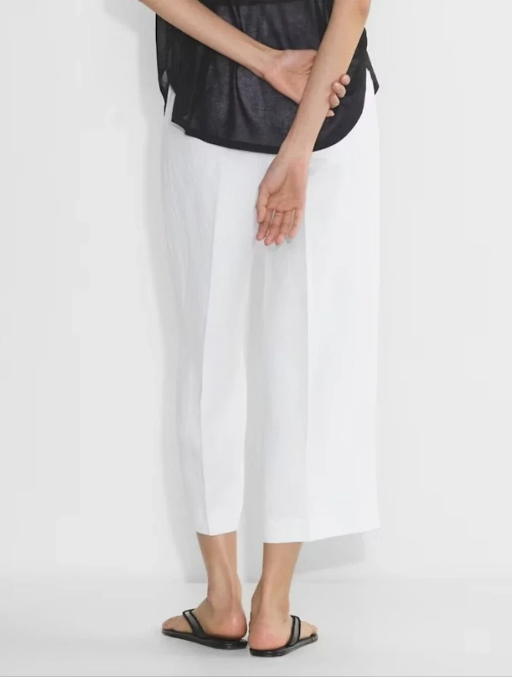 Aritzia The Effortless Pant Cropped CruiseLinen